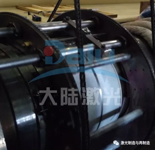 江苏望亭电厂 发电机接地碳刷轴颈激光现场修复